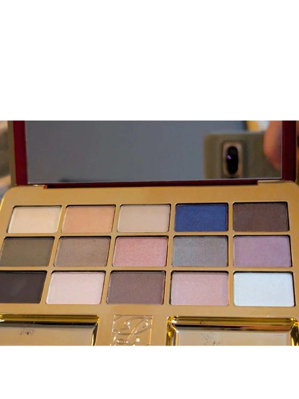 Estee Lauder Deluxe 15 Eyeshadow Palette Red Compact Amethyst Mink Discontinued
